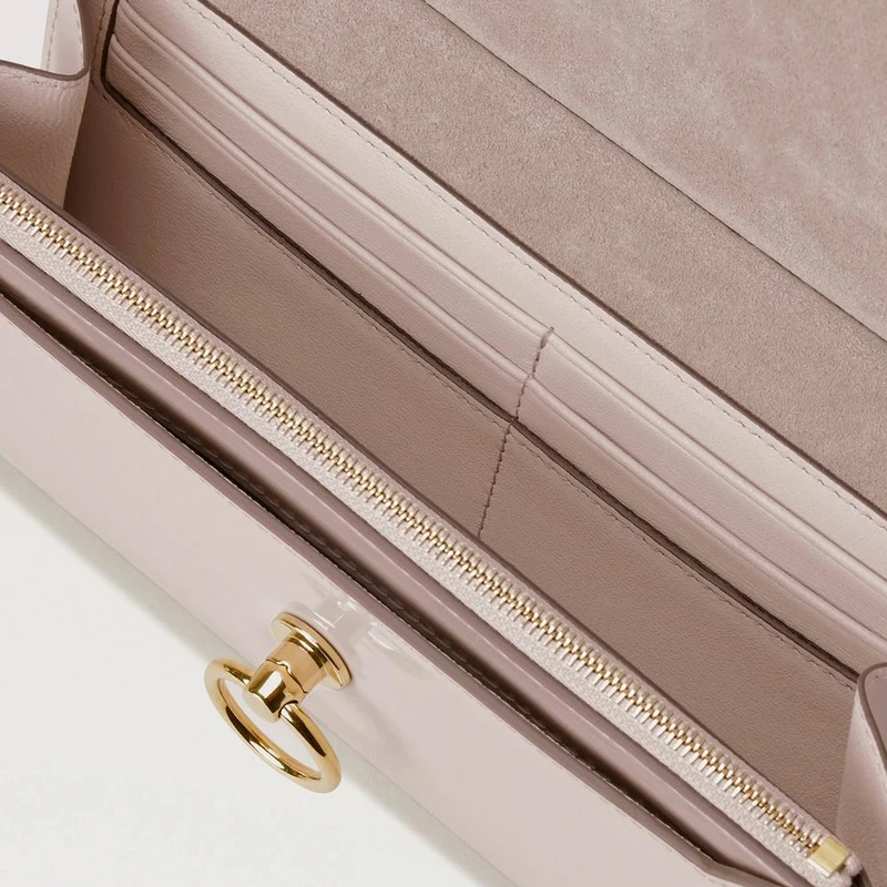 Mulberry Amberley Clutch Blossom Pink Soft Patent