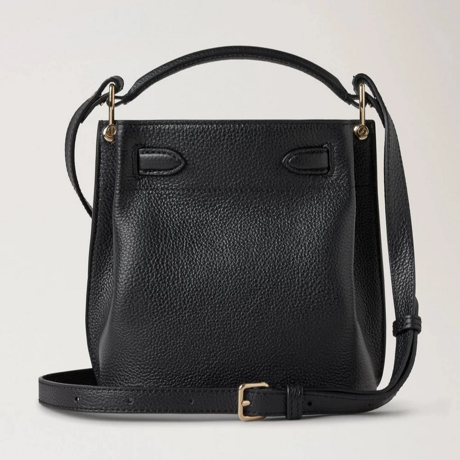 Mulberry Mini Islington Bucket Small Classic Grain Black