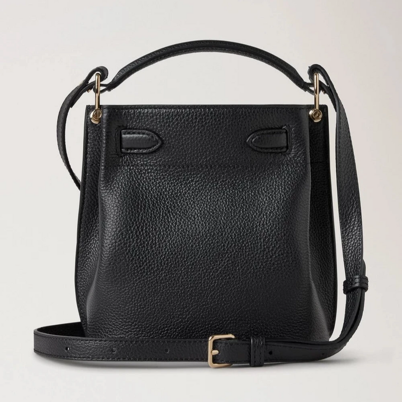 Mulberry Mini Islington Bucket Small Classic Grain Black