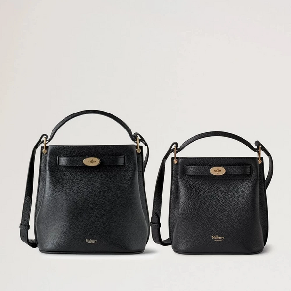 Mulberry Mini Islington Bucket Small Classic Grain Black