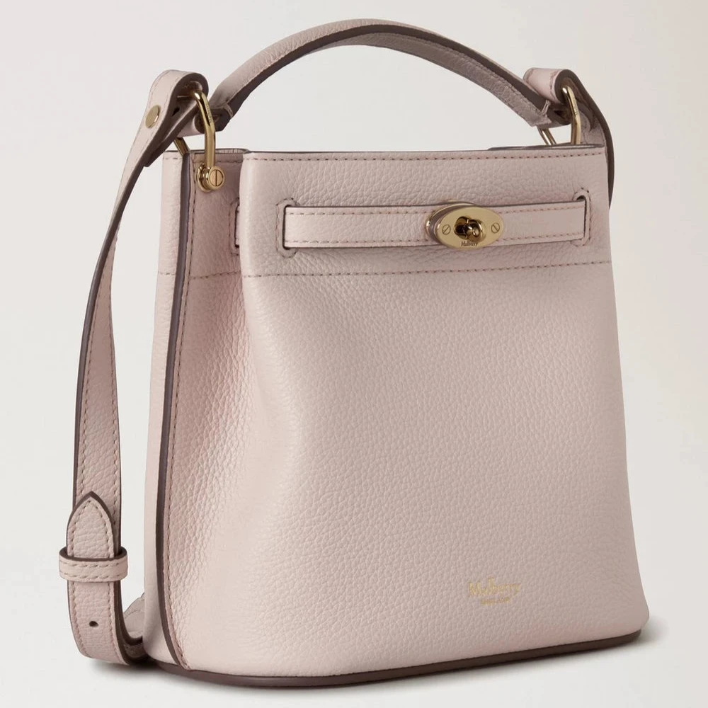 Mulberry Mini Islington Bucket Small Classic Grain Blossom Pink