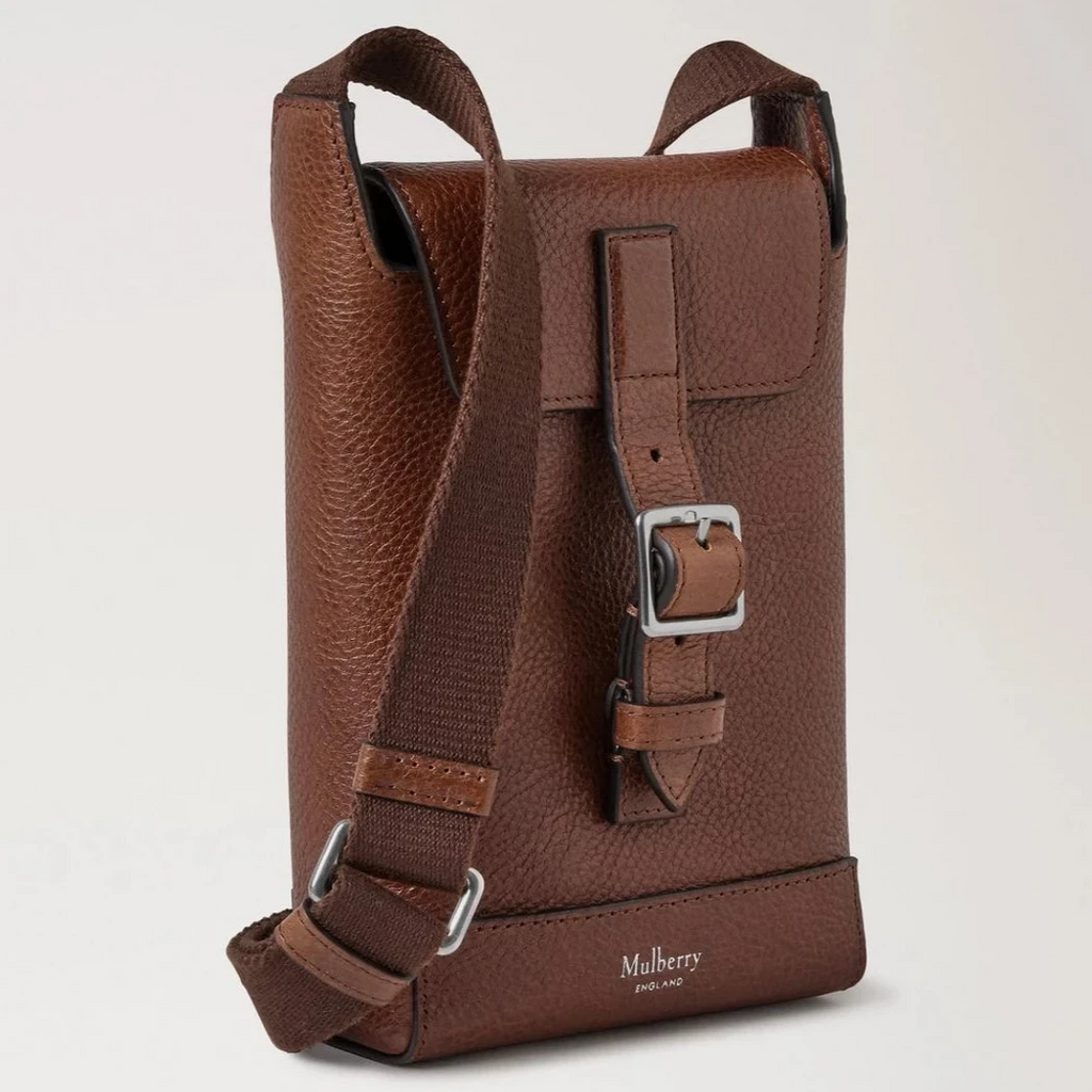 Mulberry Chiltern Phone Pouch Oak Natural Vegetable Tanned