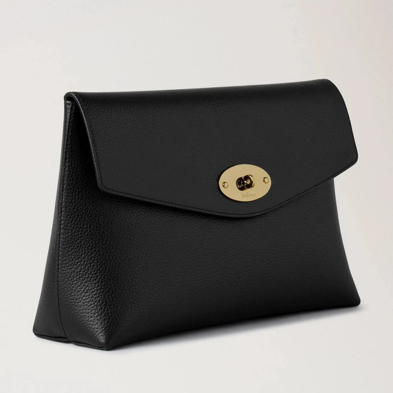 Mulberry Large Darley Cosmetic Pouch Black Small Classic Grain