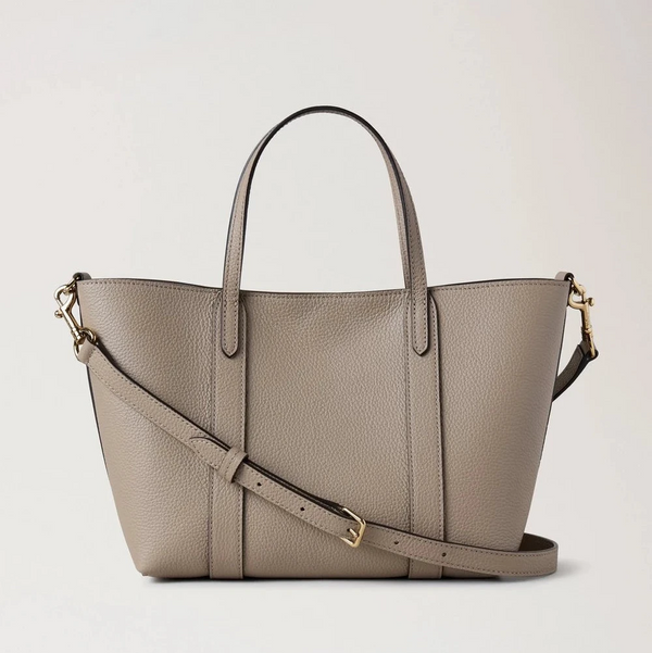 Mulberry Mini Bayswater Tote Small Classic Grain Cashmere Taupe