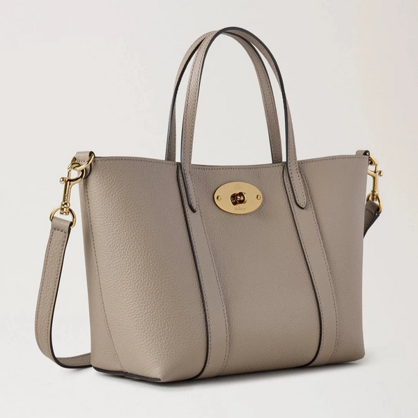 Mulberry Mini Bayswater Tote Small Classic Grain Cashmere Taupe
