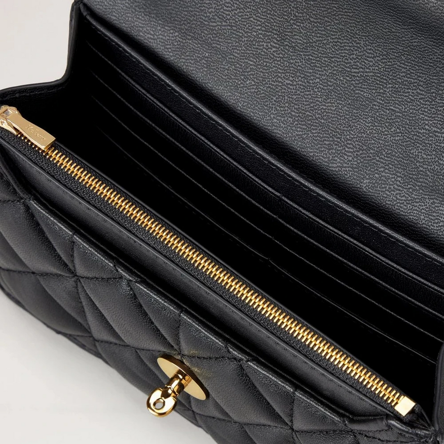 Mulberry Liten Darley Quiltad Vesta Nappa Svart