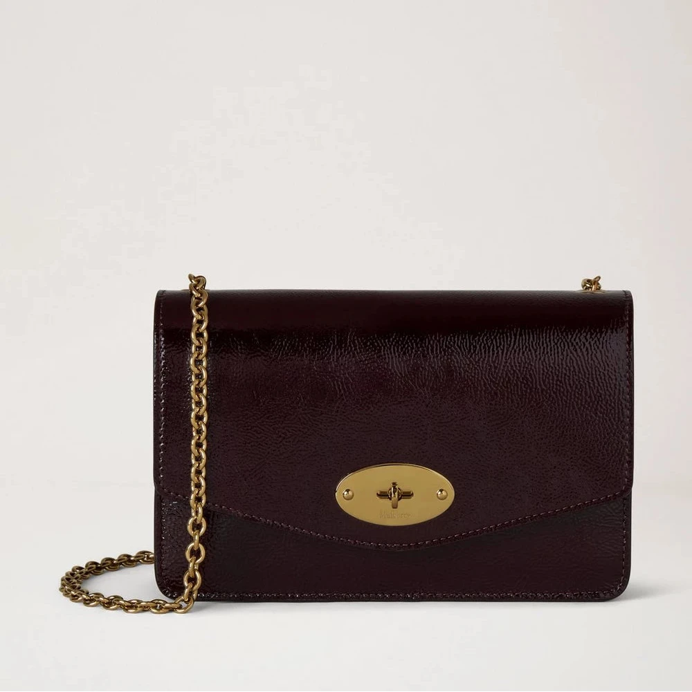 Mulberry Liten Darley Djupt auberginepatent