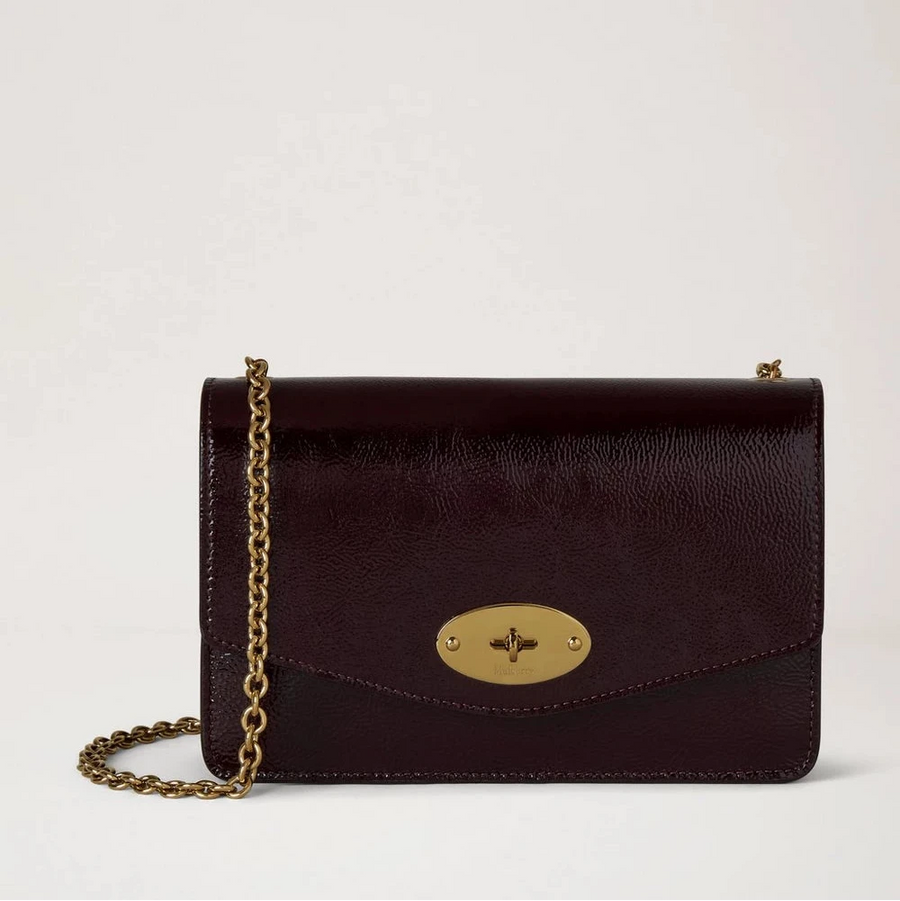Mulberry Liten Darley Djupt auberginepatent