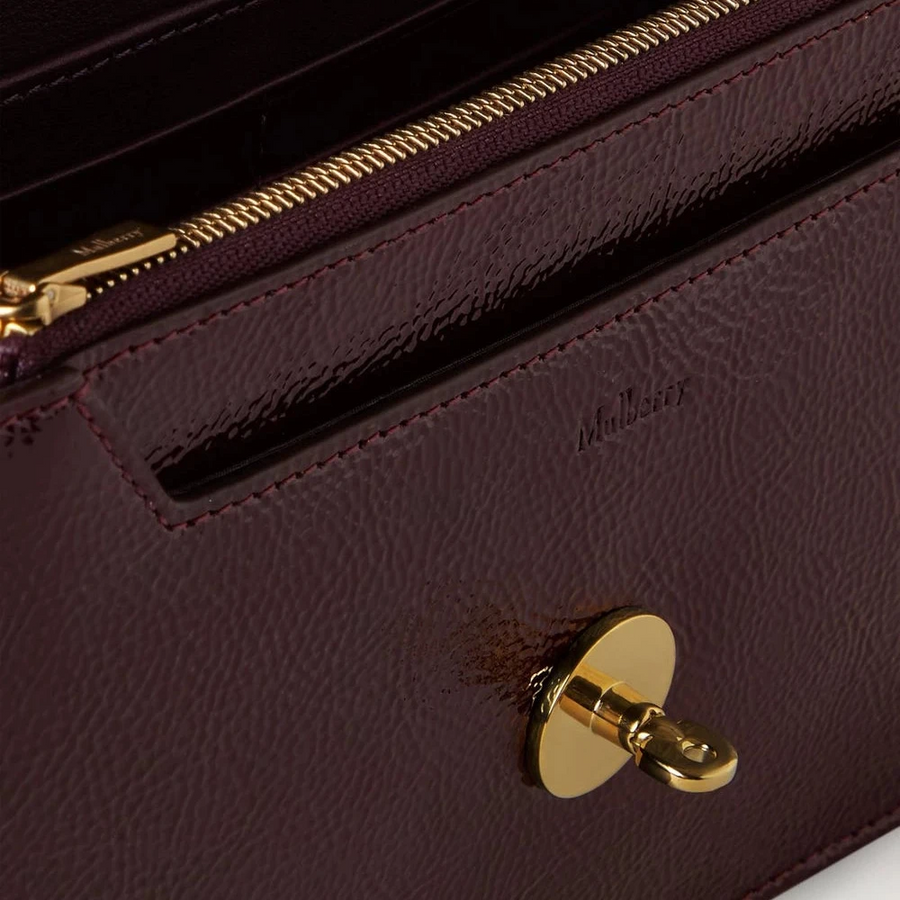 Mulberry Liten Darley Djupt auberginepatent
