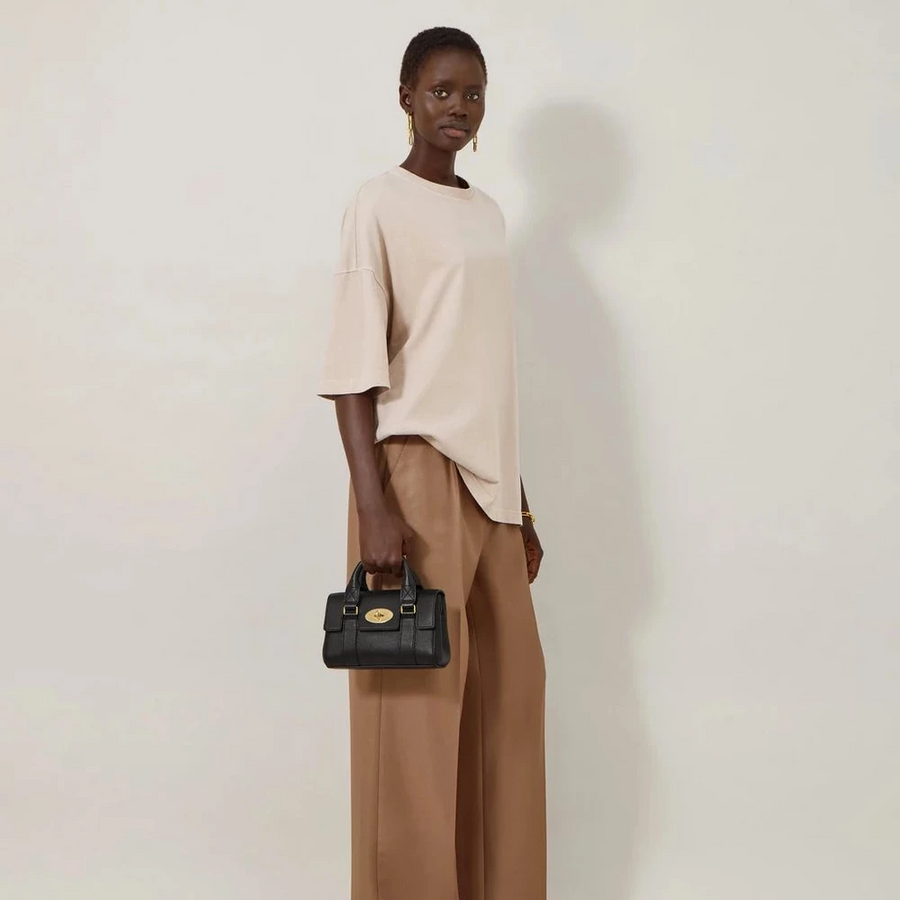 Mulberry Mini Heritage Bayswater Small Classic Grain Black