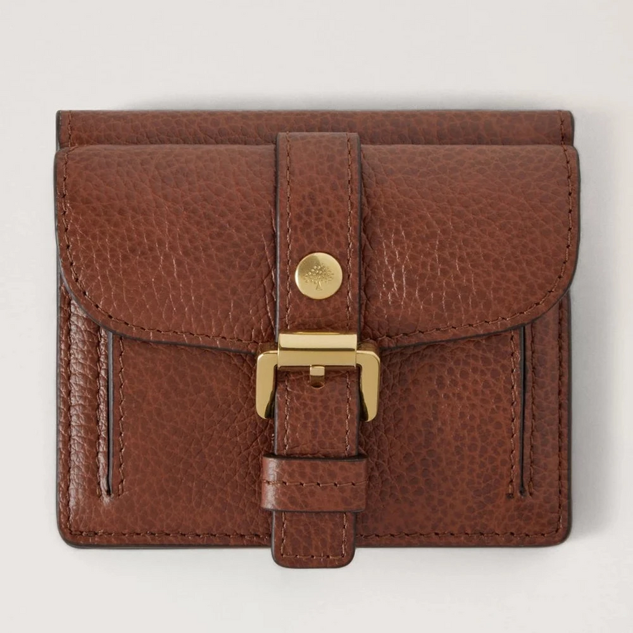 Mulberry Roxanne Wallet Two Tone Oak Small Classic Grain