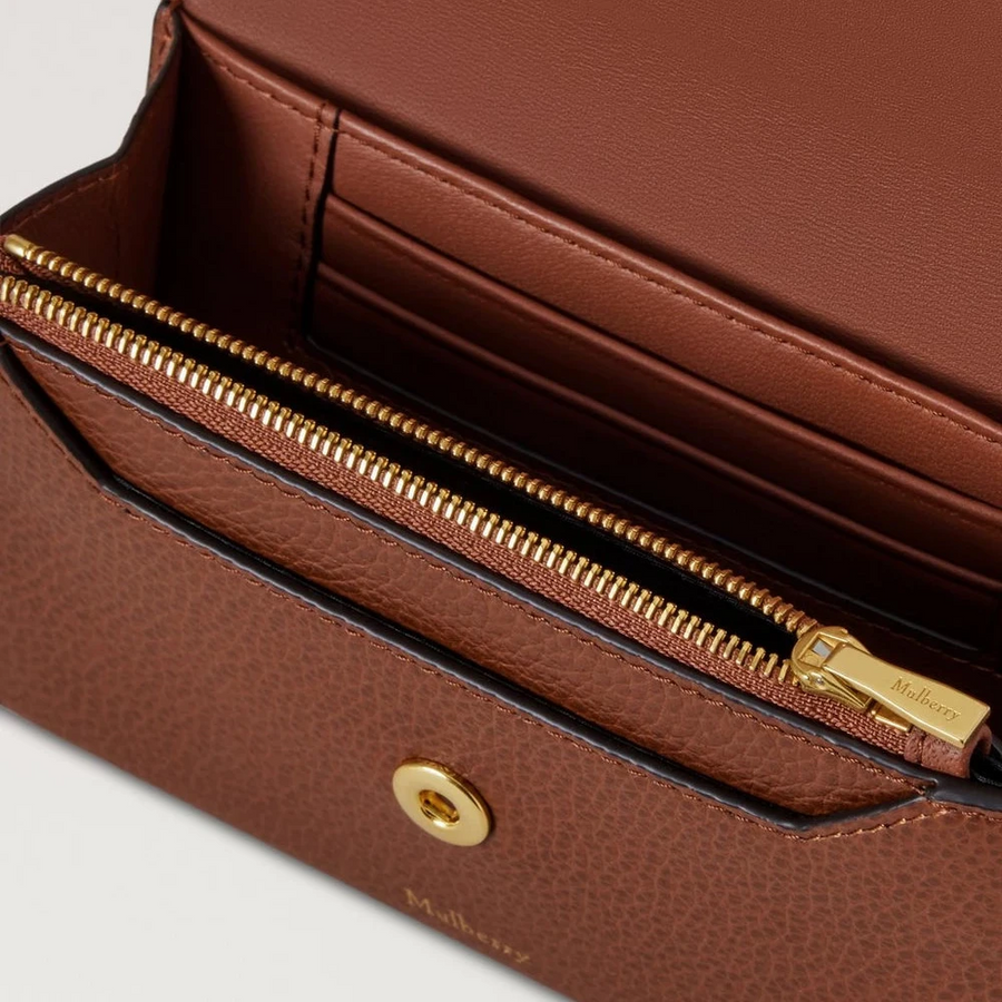 Mulberry Press Stud Plånbok Ek Small Classic Grain
