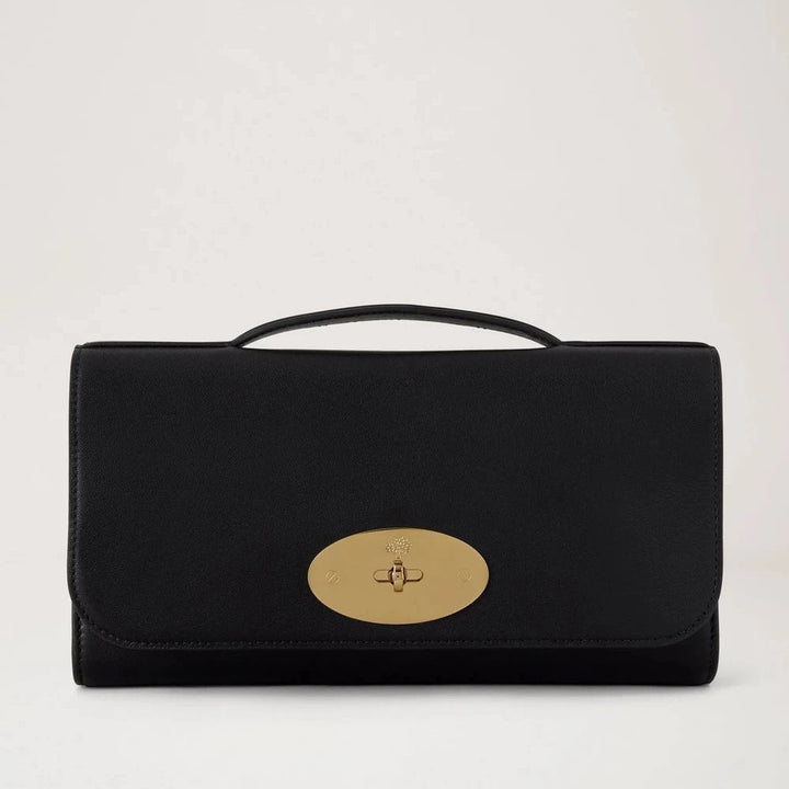 Mulberry Lily Clutch Black Vesta Nappa