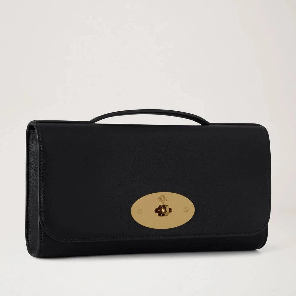 Mulberry Lily Clutch Black Vesta Nappa