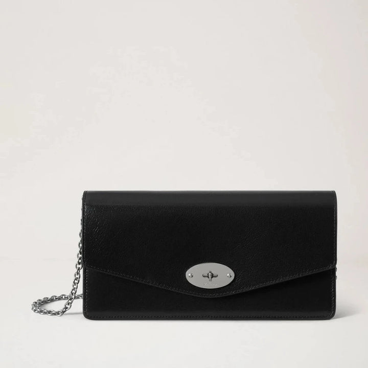 Mulberry Darley Clutch Black High Shine Leather