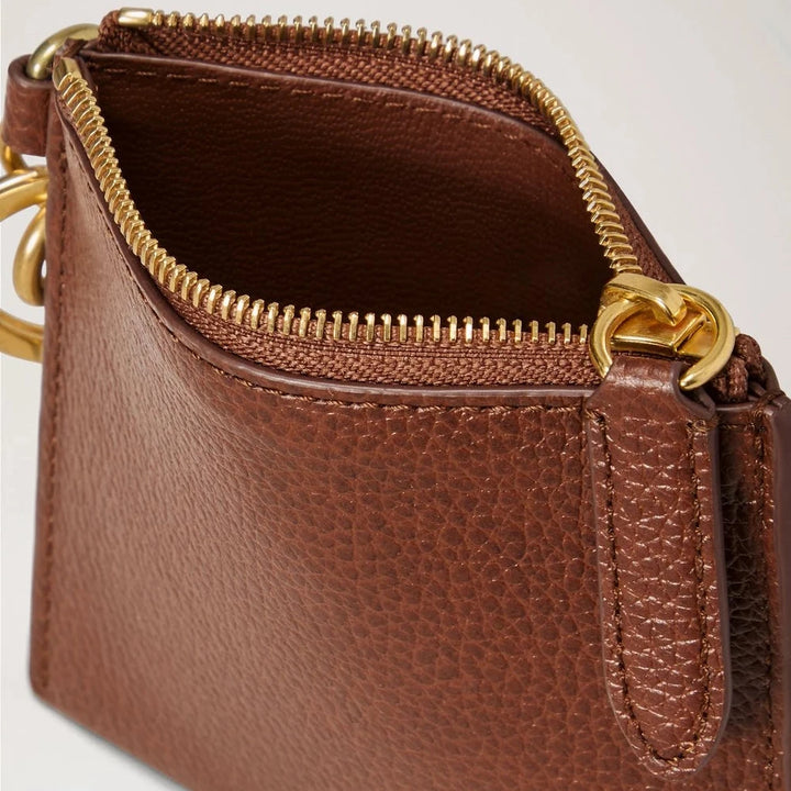 Mulberry Clip Zipped kreditkortsfodral Oak Two-Tone Small Classic Grain 