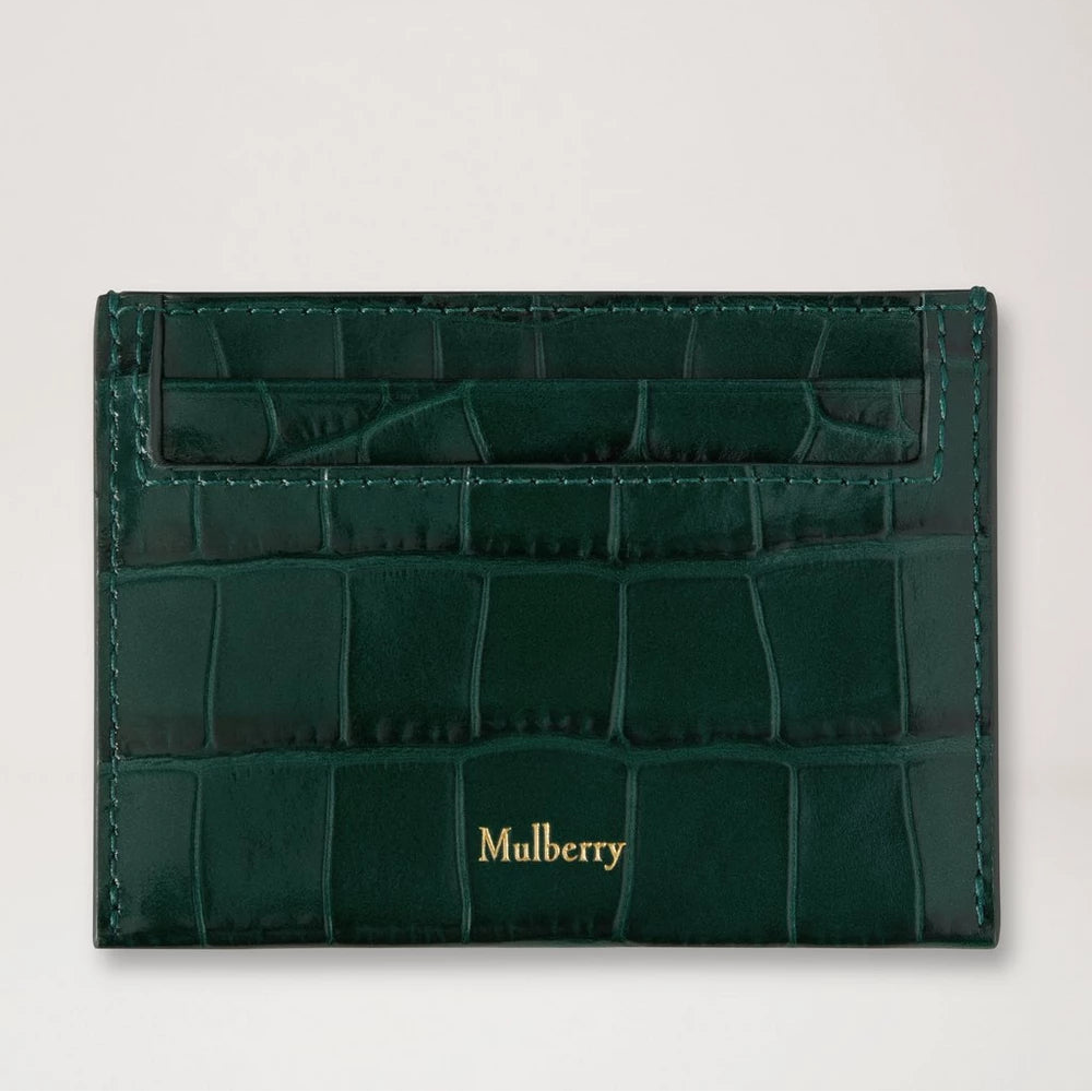Mulberry Kreditkortsfack Emerald Shiny Croc – RL9133/807Q180