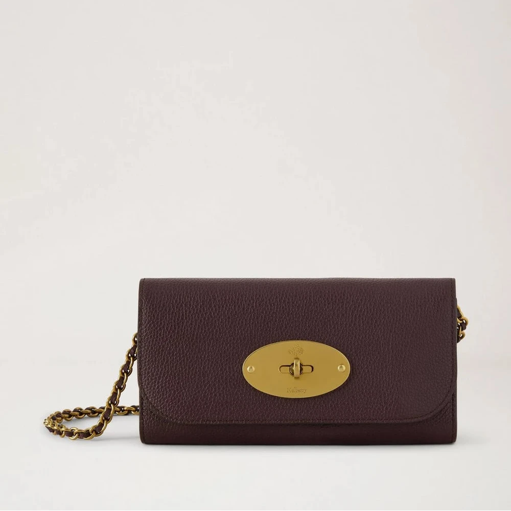 Mulberry Lily Chain Wallet Oxblood Small Classic Grain – RL9146/205K195
