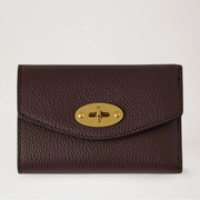 Mulberry Darley Vikbar plånbok med flera kortfack Oxblood 