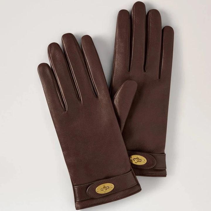 Mulberry Darley Handskar Nappa Läder Ebony 