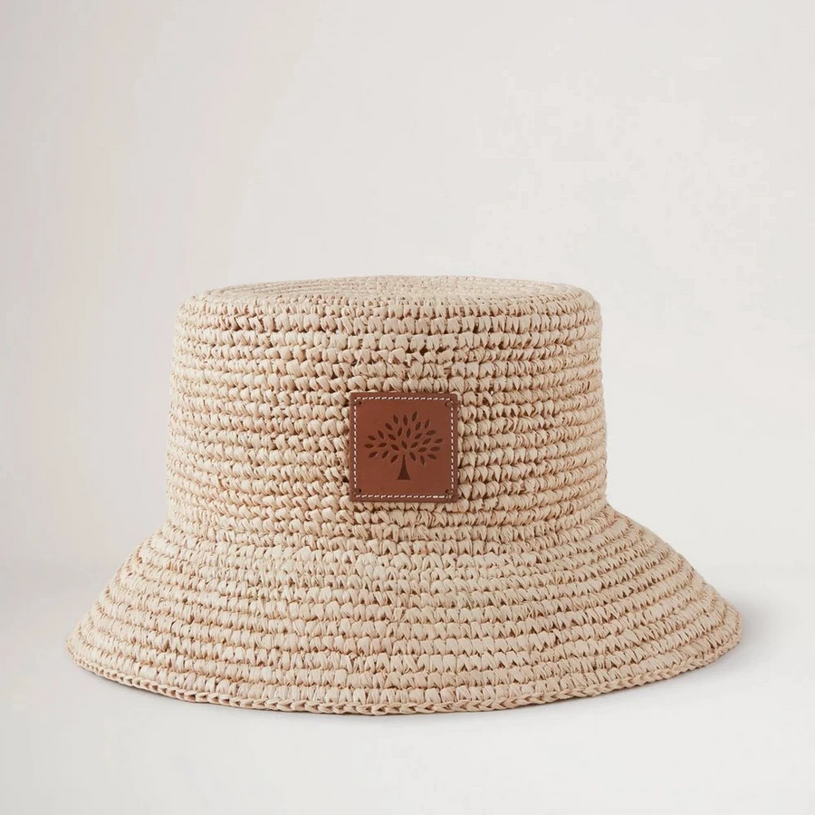 Mulberry Summer Raffia Bucket Hat / Summer Hat