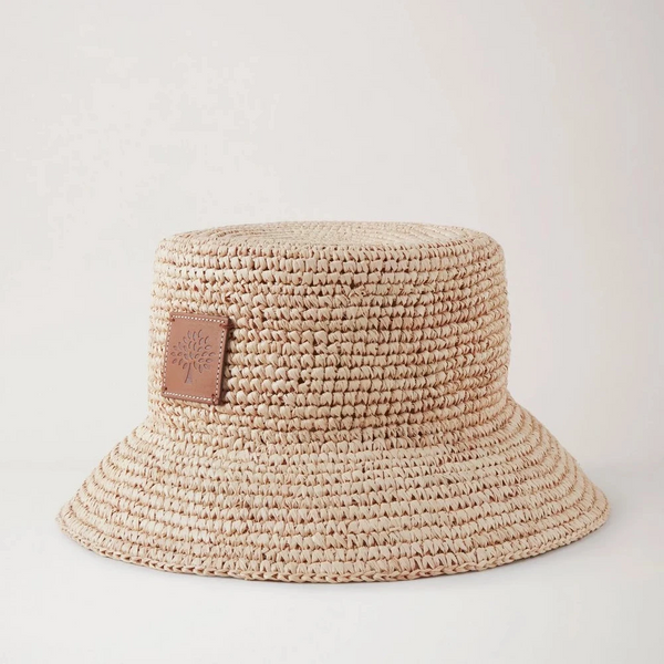 Mulberry Summer Raffia Bucket Hat / Summer Hat