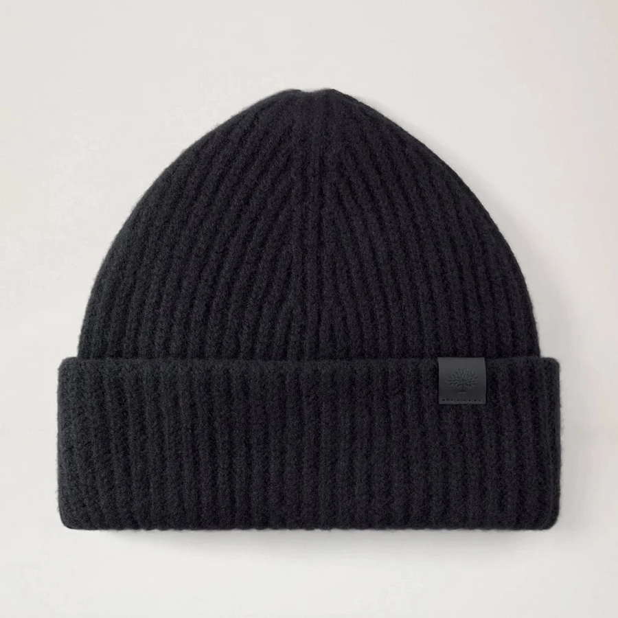 Mulberry Tree Chunky Wool Beanie Svart