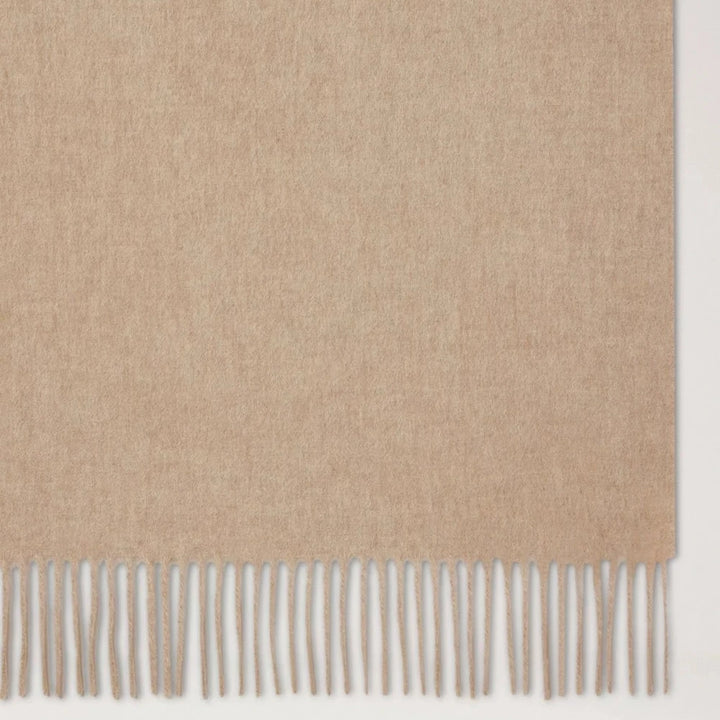 Mulberry Enfärgad Merino Wool-scarf i Oat 