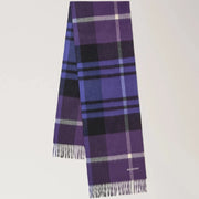 Mulberry Liten rutig merinoullhalsduk Lilac & Amethyst 