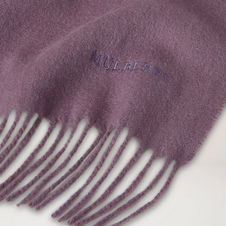 Mulberry Cashmere Scarf Dusky Mauve Cashmere Wool – produktbild 2