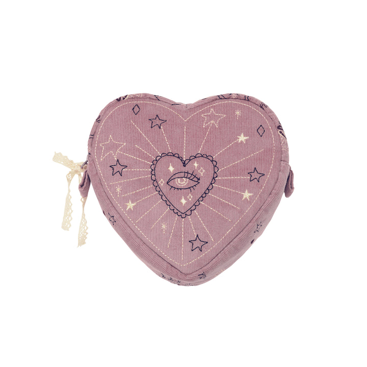 Maanesten Heart Makeup Taske Magical Purple
