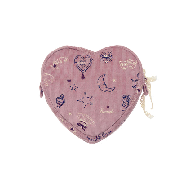 Maanesten Heart Makeup Taske Magical Purple