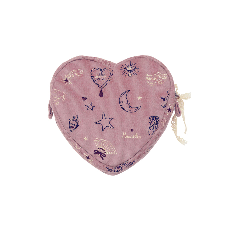 Maanesten Heart Makeup Taske Magical Purple