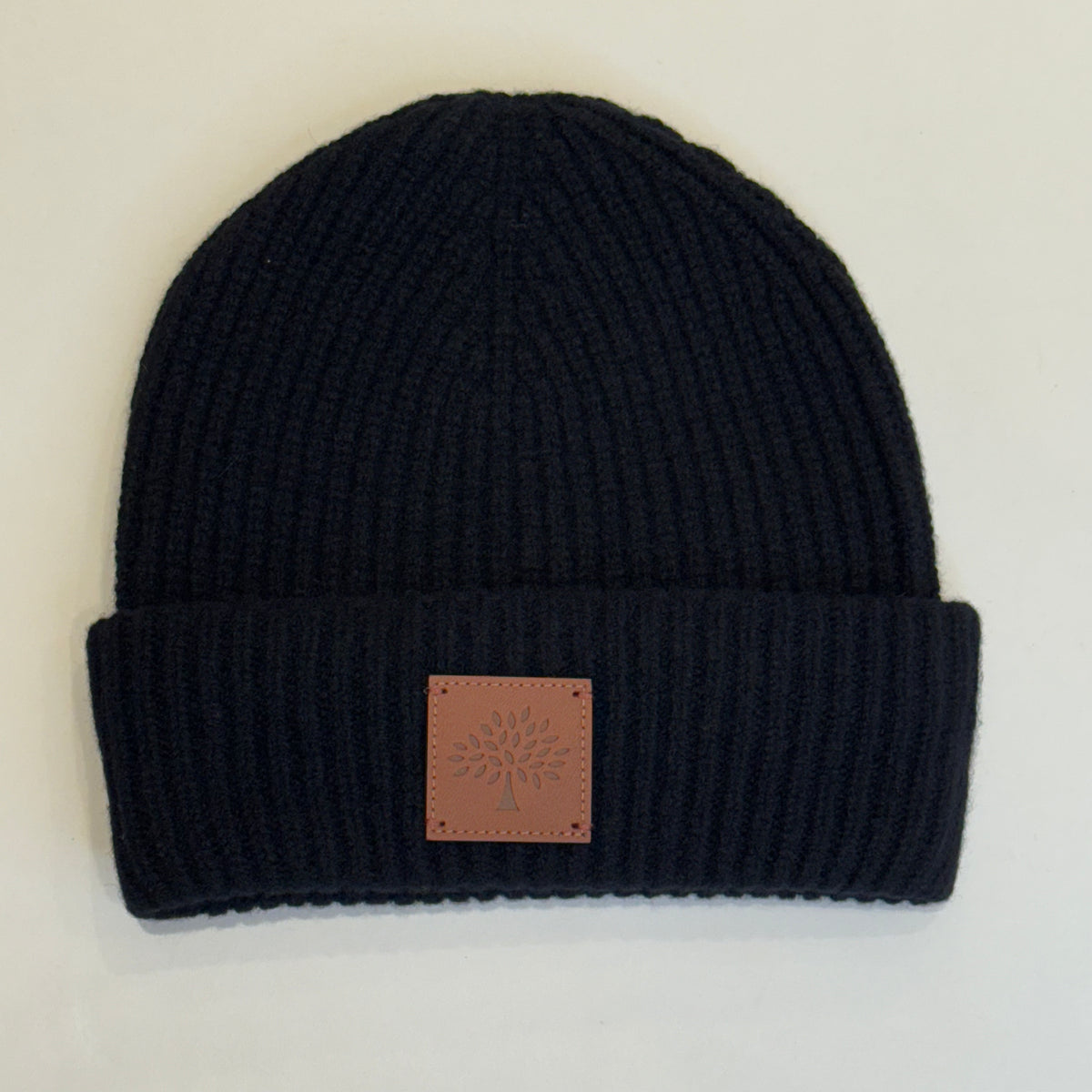 Mulberry Solid Wool Beanie Svart