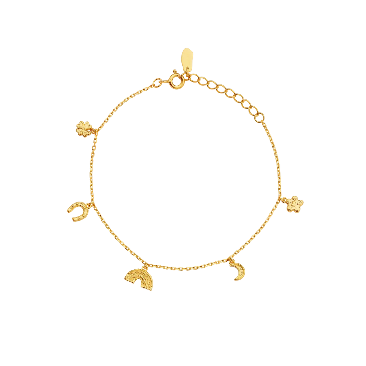 Maanesten Lucky Charm Förgyllt Armband 