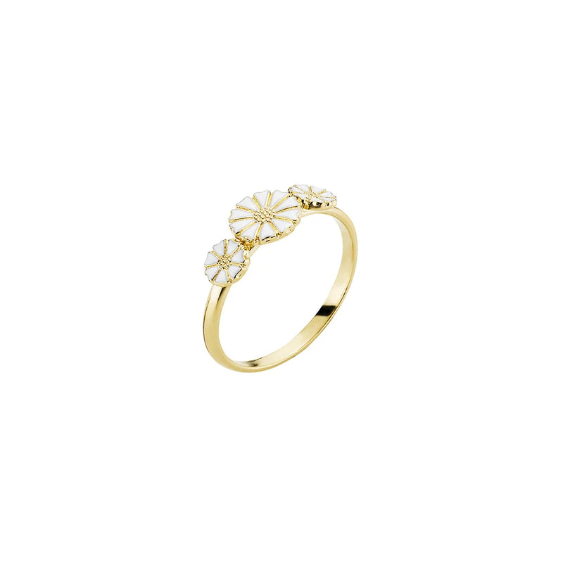 Marguerit -ring med 3 margueriter