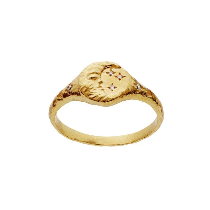 Maanesten Magdalena Forgyldt Ring