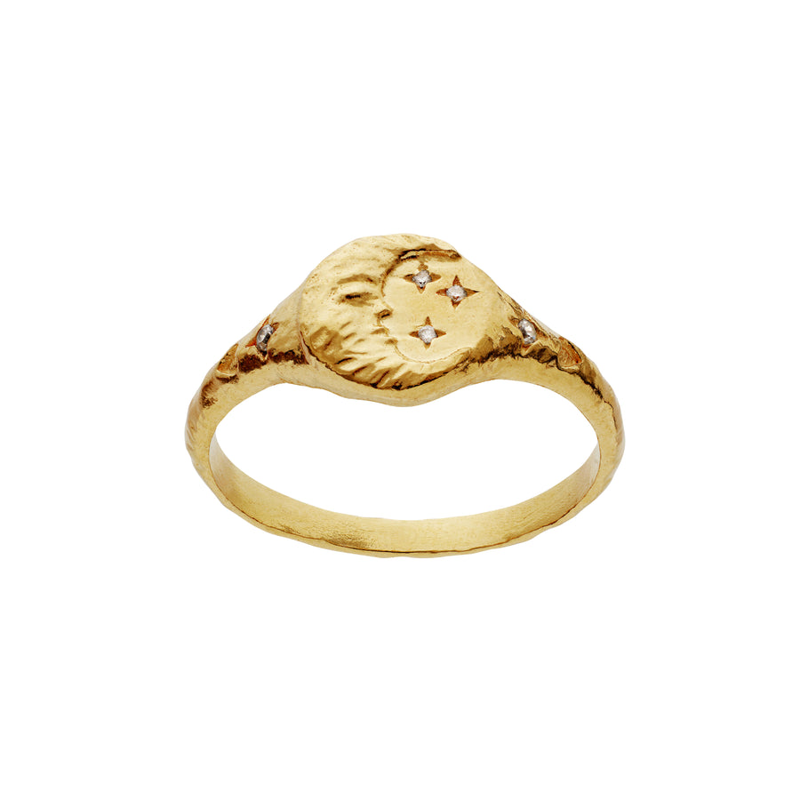 Maanesten Magdalena Forgyldt Ring