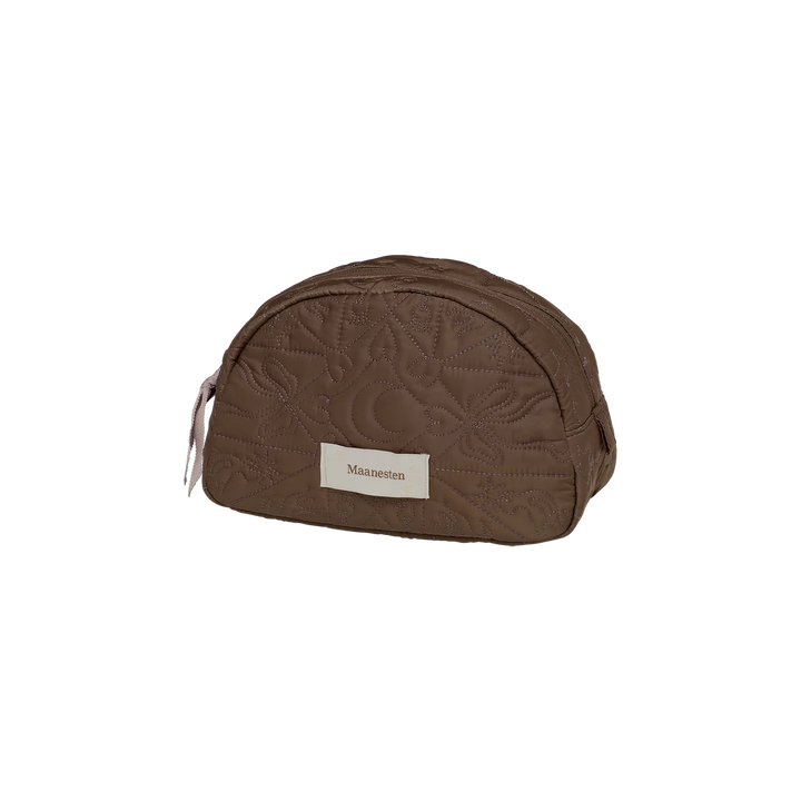 Maanesten Makeupväska Medium Brown – Quiltad sminkväska – produktbild 2
