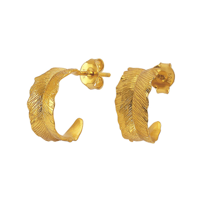 Hultquist Leaf Creole - Guldpläterad Sterling Silver