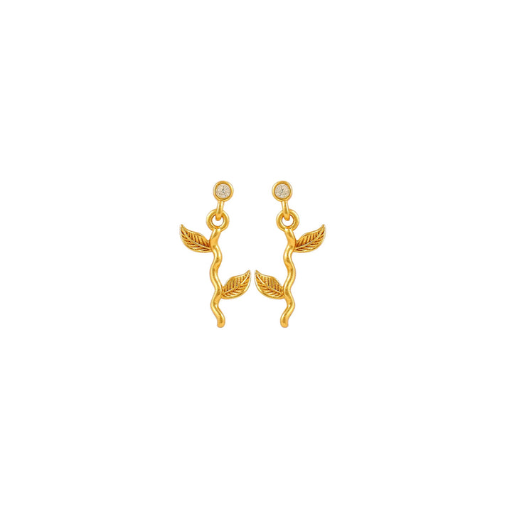 Hultquist Marigold Petite Örhängen - Förgyllt silver