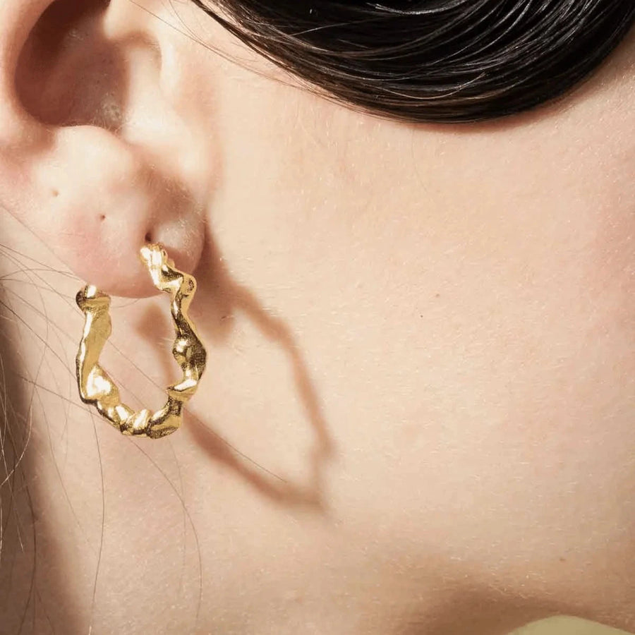 Vincent Shaman Gilded Hoops örhängen 25mm