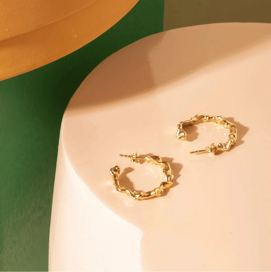 Vincent Shaman Gilded Hoops örhängen 25mm