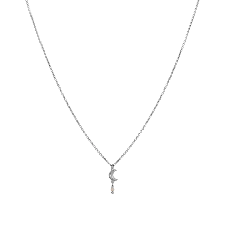Maanesten Siva Månshalsband i Silver med Opal 