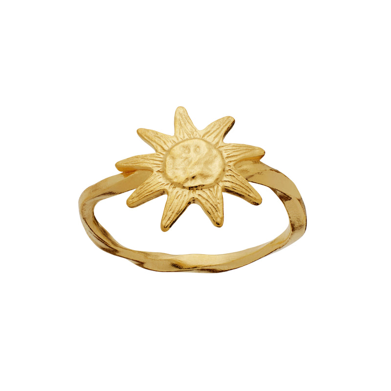 Maanesten Sonja Ring Forgyldt Sølv - Sol Ring