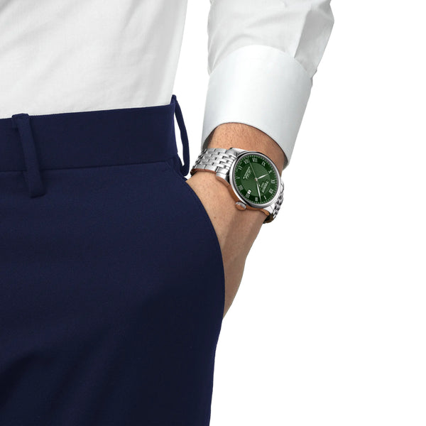 Tissot le locle powermatic 80 grön klocka