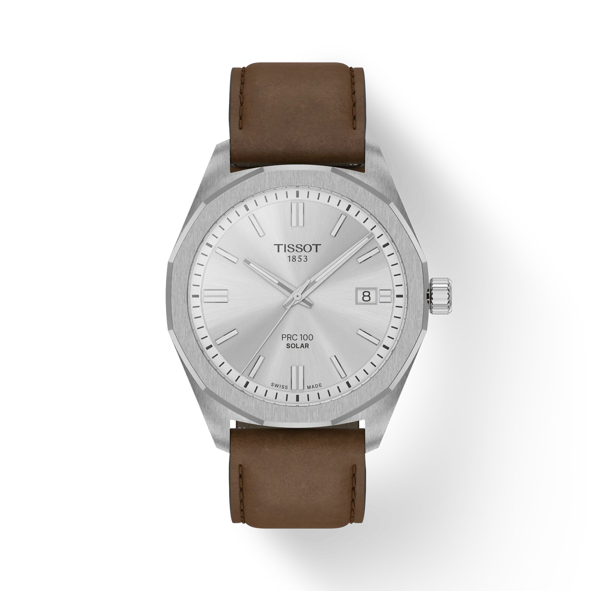Tissot PRC 100 Solar Quartz 39mm Brown Leather Rem