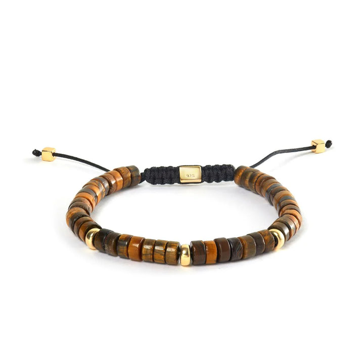 Alexander Lynggaard Armband Tiger Eye Heishi Flätad 6mm