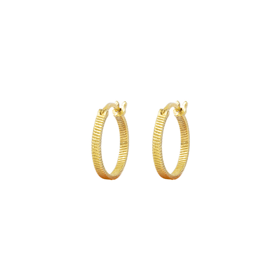 Vincent Fortune Teller Creol Gold Plated örhängen Medium 16mm