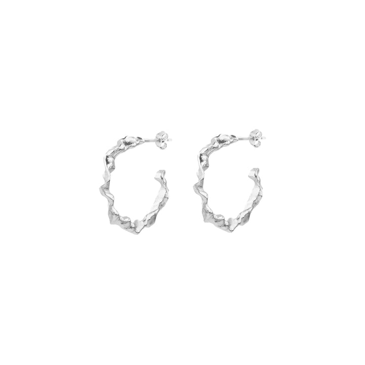 Vincent Shaman Silver Hoops örhängen 25mm